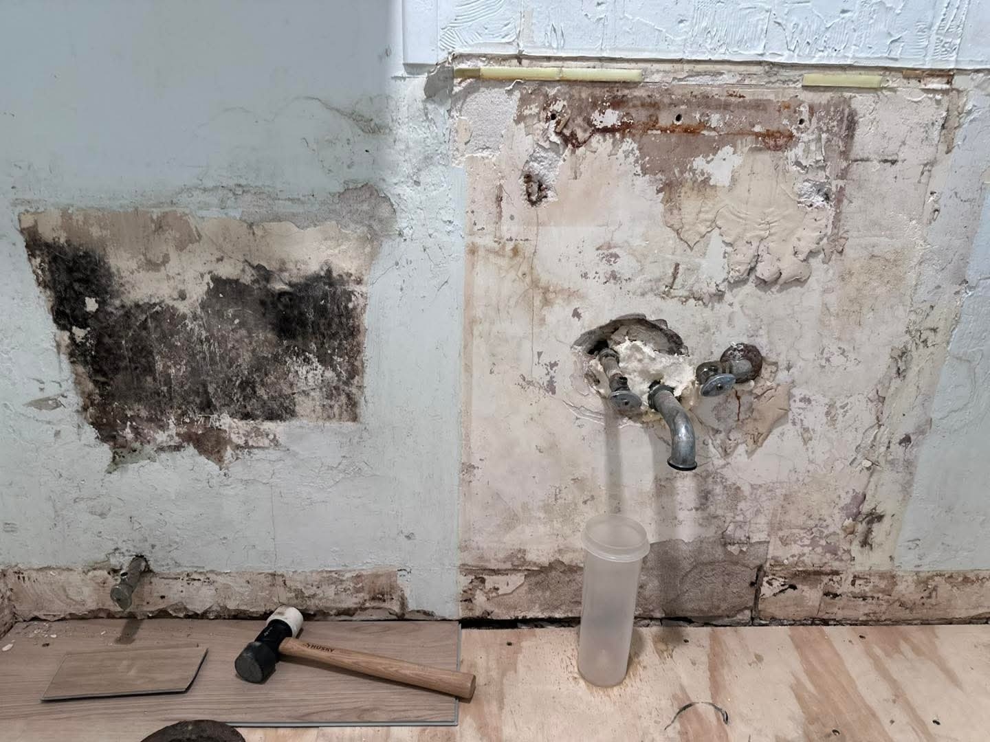 Severe Water Damage Before