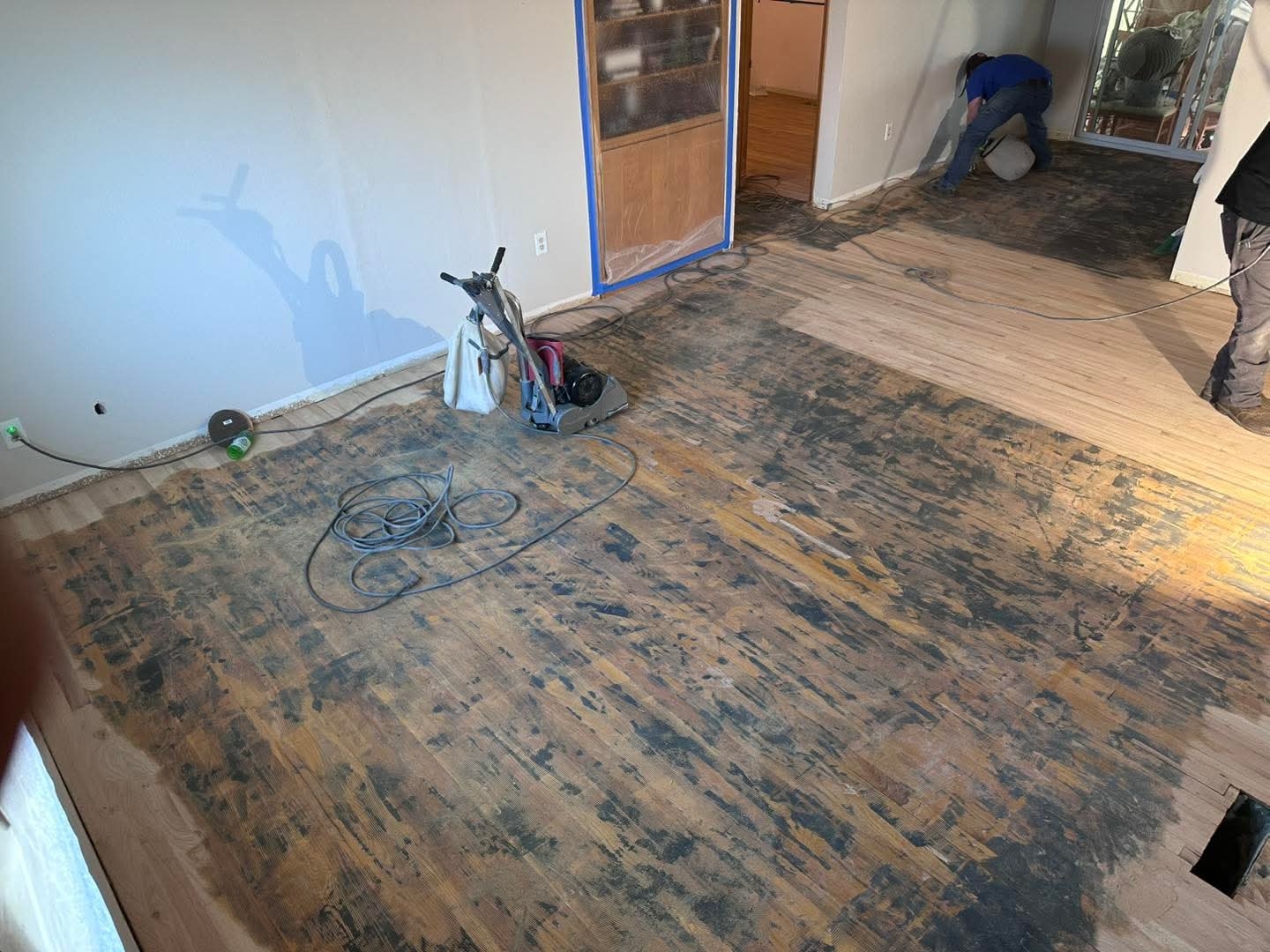 Floor Restoration in Progress