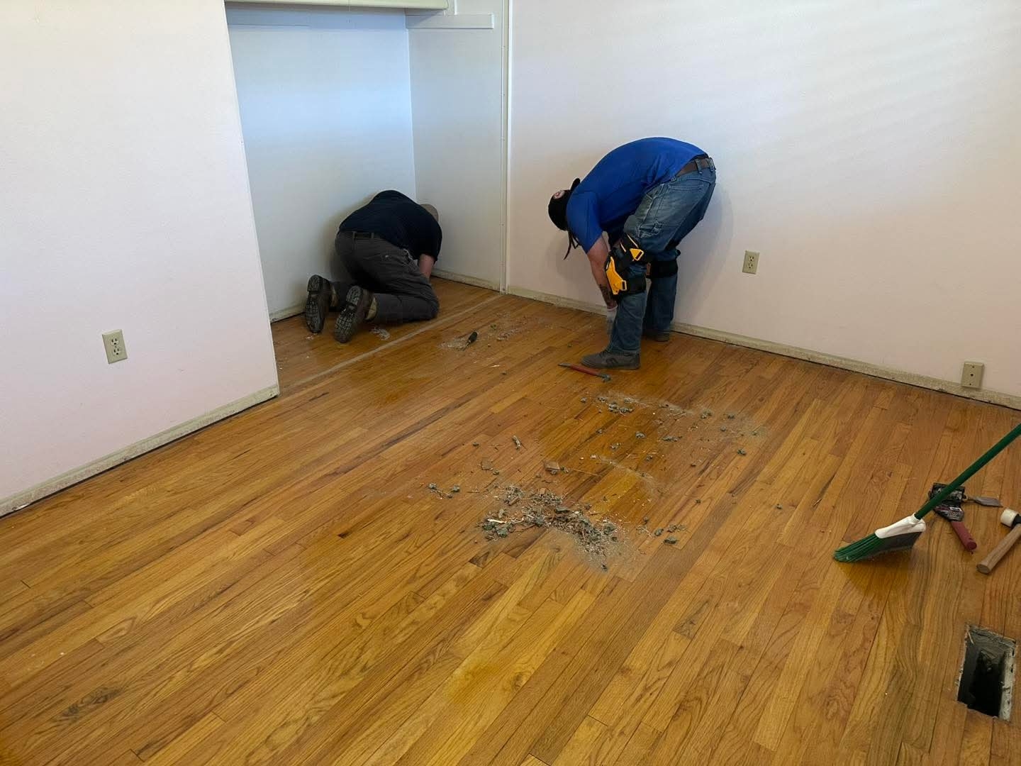 Team Installing Floor