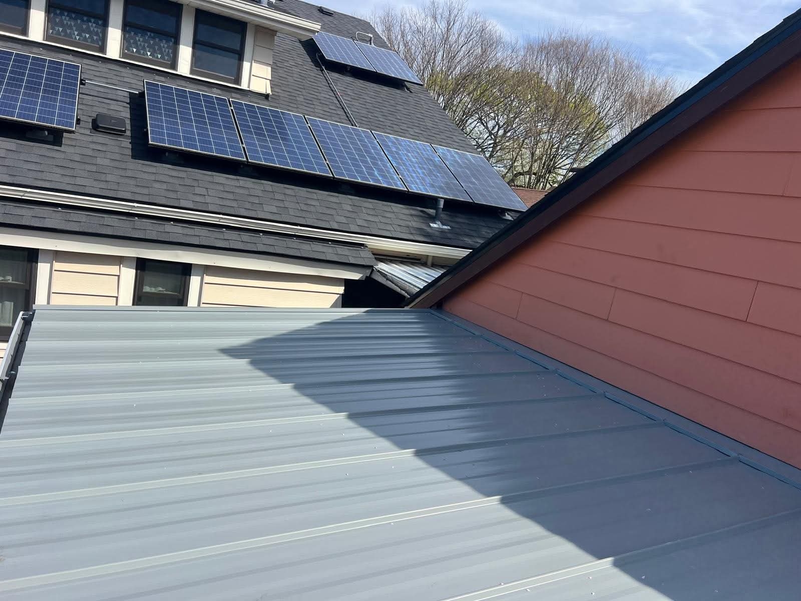 Metal Roof with Solar